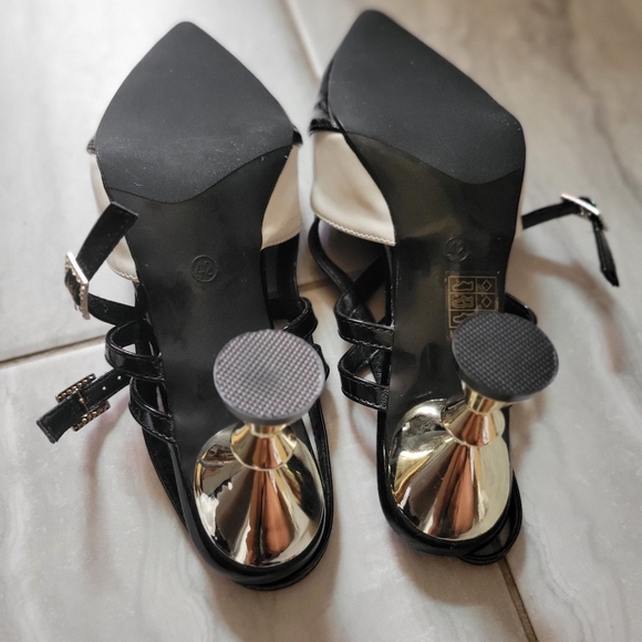 Kaigelin Elegant High Heels Women Contrast Color Pointy Toes Shoes SZ 11 - Picture 12 of 16